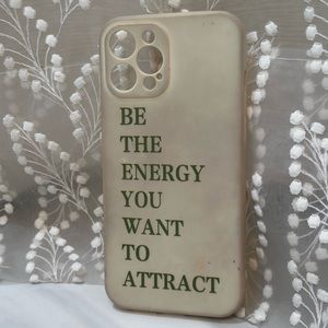 “be the energy you want to attract” iphone 12 phone case